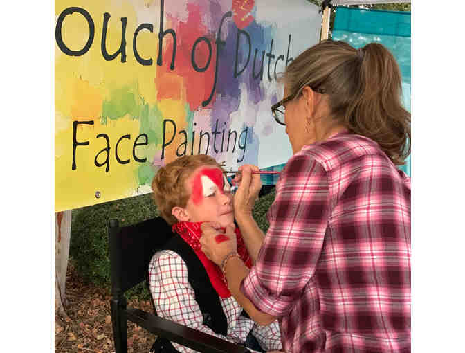 Face paint + ice cream cake!