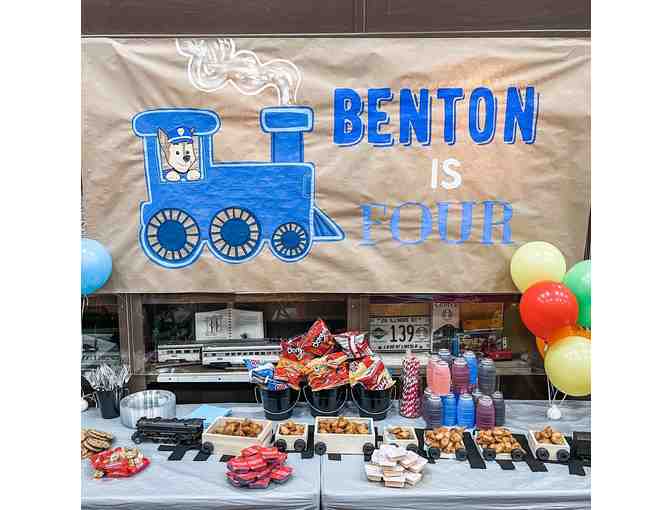 Train Museum birthday party rental package