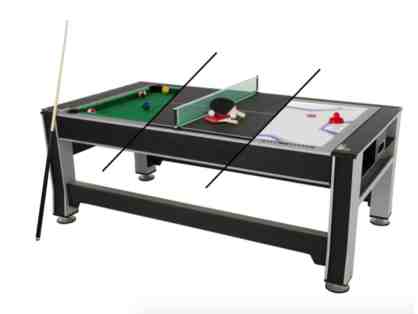 Triumph 3-in-1 Multi-game Air Hockey, Pool, Table Tennis Table