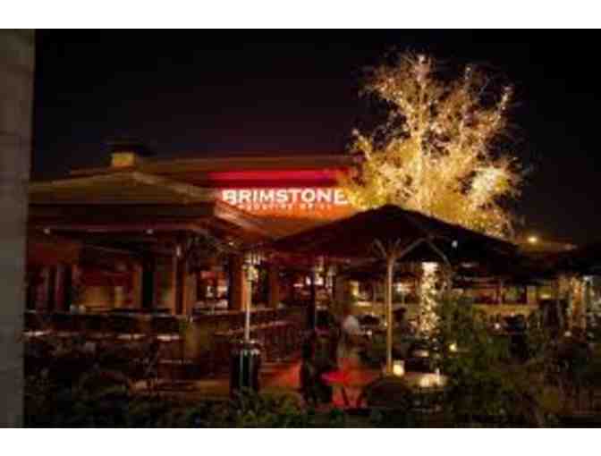 $50 Gift Certificate to Brimstone Woodfire Grill, Pinon Grill, or Grille 401