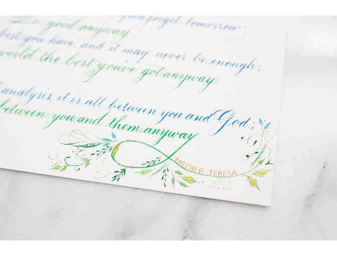 Customized Calligraphy by Wellspring Writes