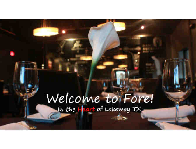Dining at Fore