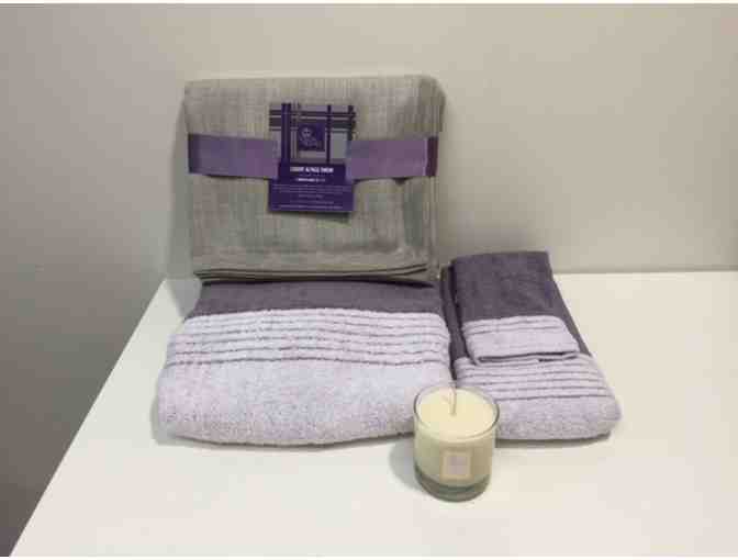 Sleep Like A King Amethyst and Gray Linens by Shawn & Larry King