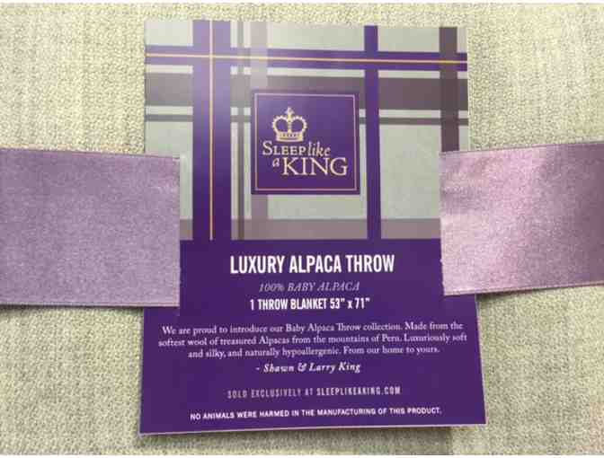 Sleep Like A King Amethyst and Gray Linens by Shawn & Larry King