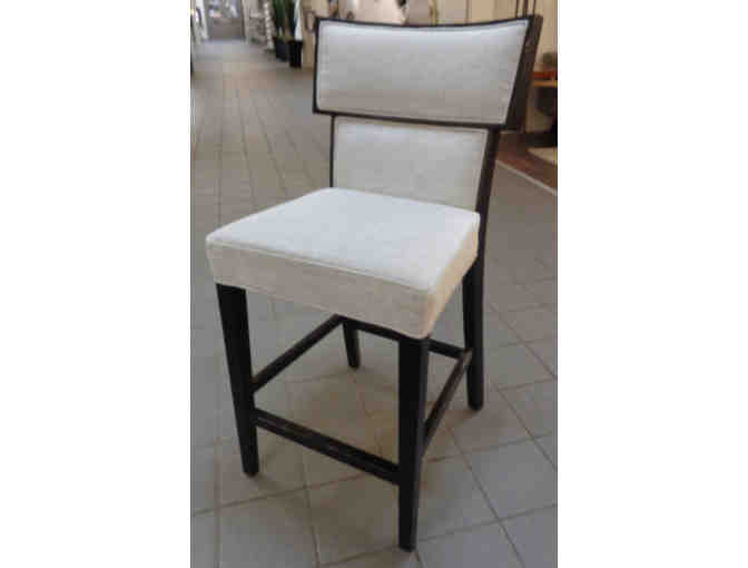 Upholstered Show-wood Counter Stool