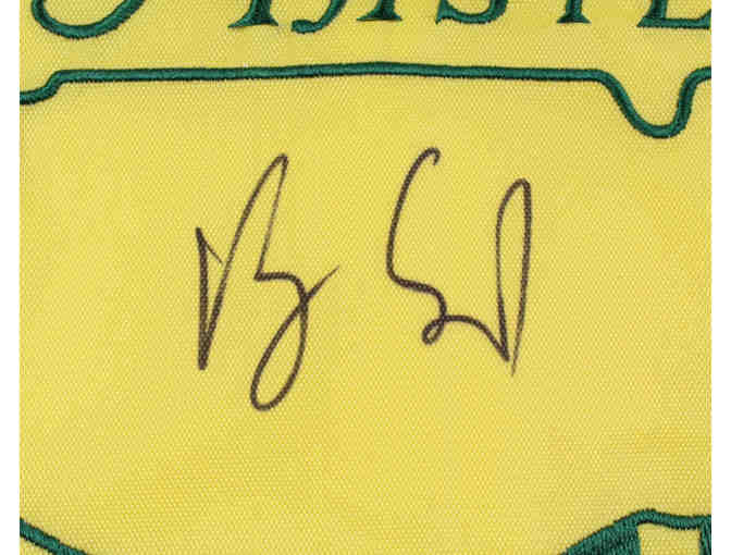 Enjoy Vijay Singh Signed 2006 Masters Golf Pin Flag (Beckett) RARE