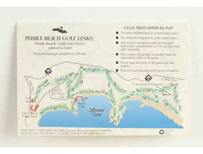 Enjoy Jack Nicklaus Signed 1999 U.S. Amateur Pebble Beach Golf Links 4x6 Scorecard (JSA)