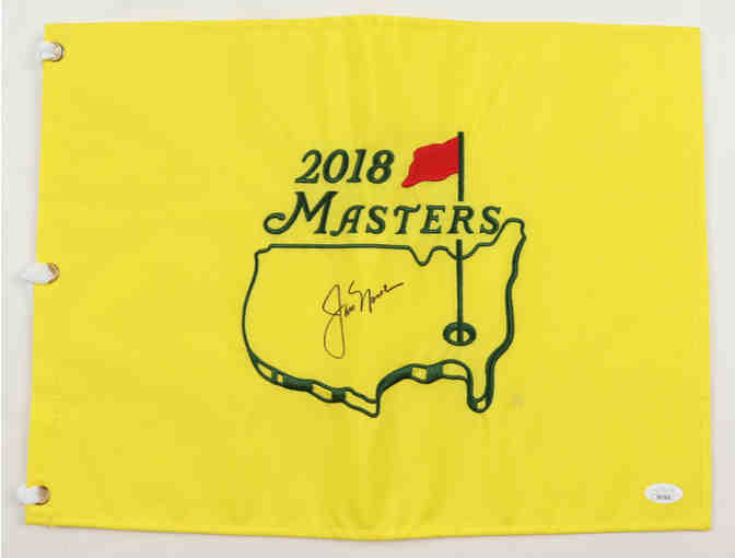 Enjoy Jack Nicklaus Signed 2018 Masters Flag (JSA) RARE ITEM