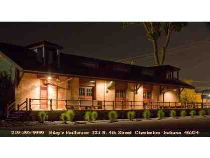 Enjoy 4 nights in your choice of room at famous Riley's Railhouse in Indiana! 5 star revie