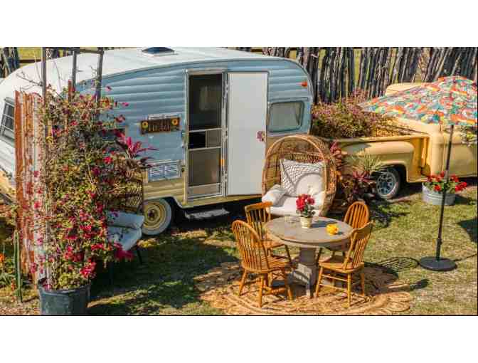 Spa Package with 4 night glamping RV experince San Antonio + $100 Food Credit