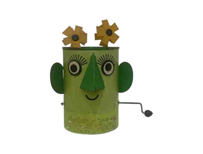 Amy Sedaris Vintage Green Sunflower Wind-Up Toy