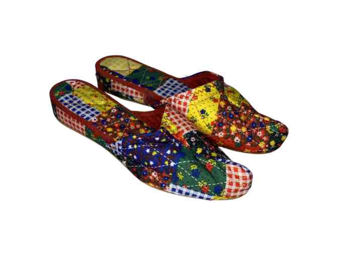 Amy Sedaris Vintage Quilted Patchwork Slippers