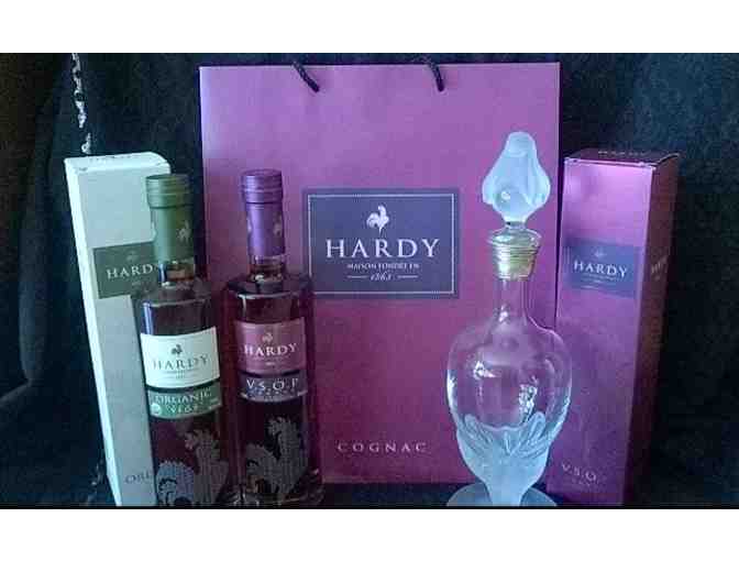 Hardy Cognac VSOPs and Cristallerie des Vosges Decanter