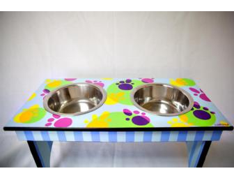 Large Dog Feeding Station by Heather Birrcher