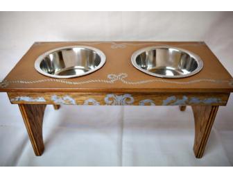 Large Dog Feeding Station by Julie Sauer