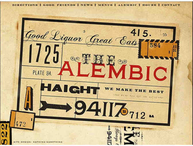 The Alembic Bar, Haight Street San Franciso - Craft Cocktails