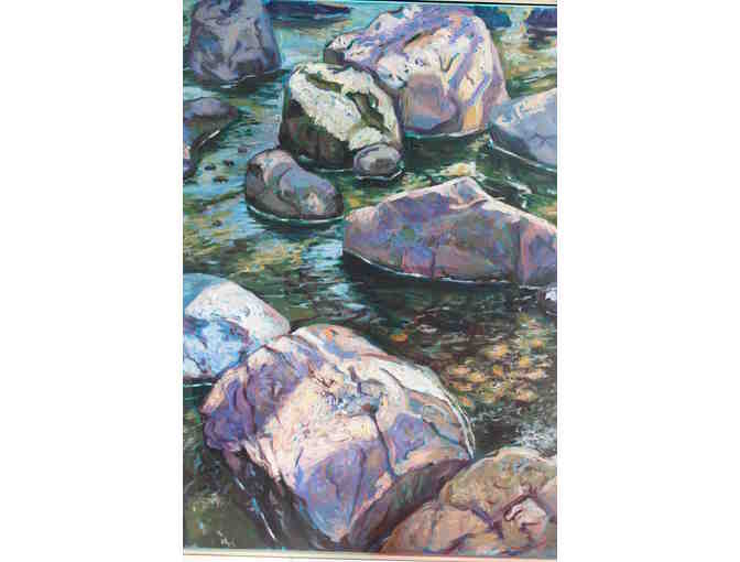 BHS Drawing and Painting Teacher, Mark Milowsky - Rocks and Water