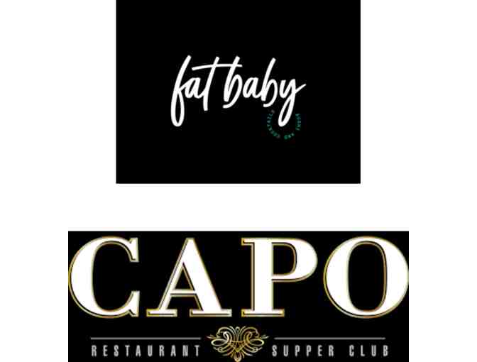 Night out in South Boston: Fat Baby ($50 GC) and Capo Restaurant ($50 GC)