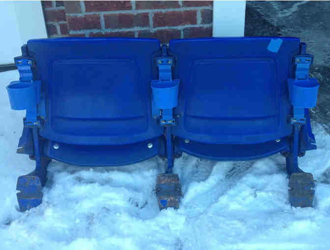 Pair of Metrodome Seats signed by Bud Grant & Mike Grant