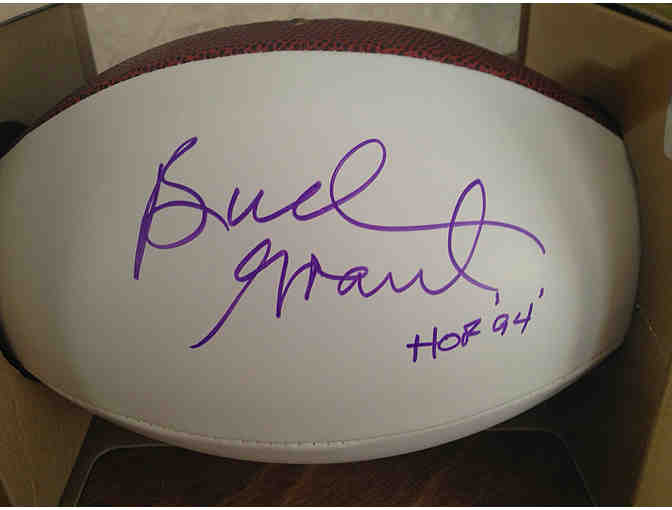 Football Signed by NFL Hall of Famer Bud Grant