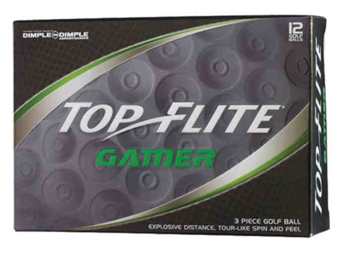 Spin It Golf GCPro II Golf Push Cart & Top Flite Gamer Golf Balls