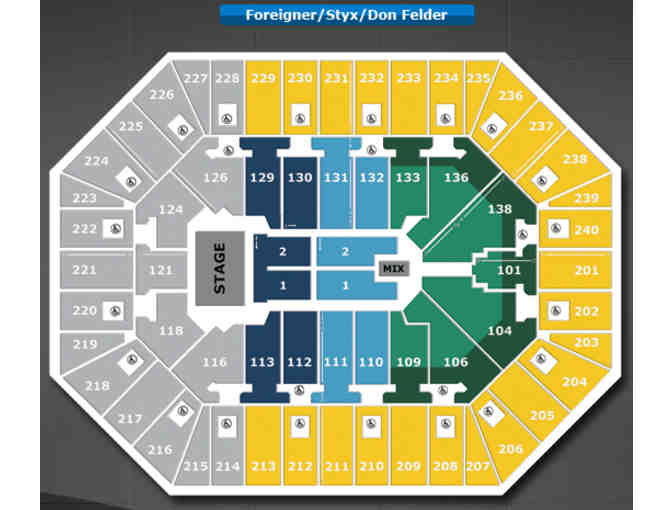 Foreigner, Styx, Don Felder - 4 tkts - Thur, July 17 at 7pm at the Target Center