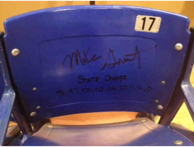 Pair of Metrodome Seats signed by Bud Grant & Mike Grant