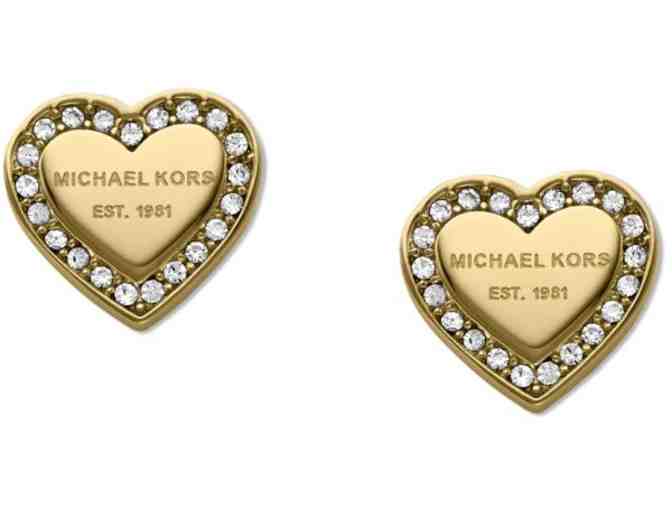 Michael Kors Heritage Hearts Gold Earrings