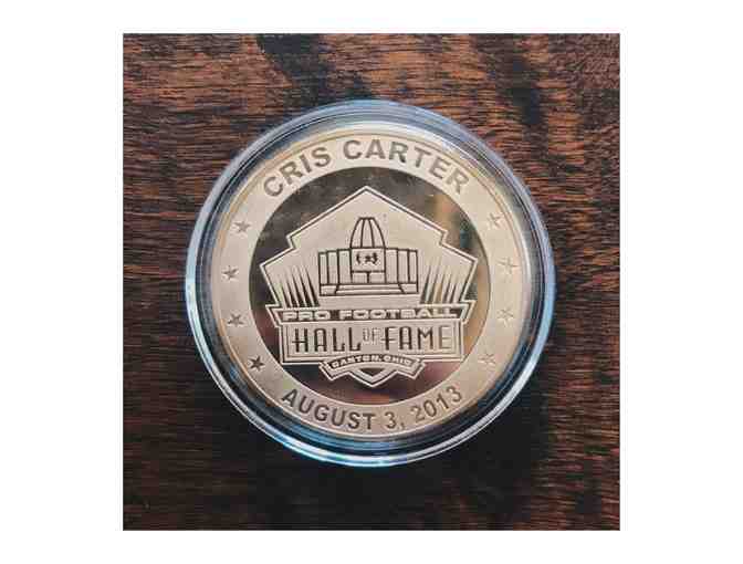 Cris Carter Hall of Fame Coin & Limited Edition Print