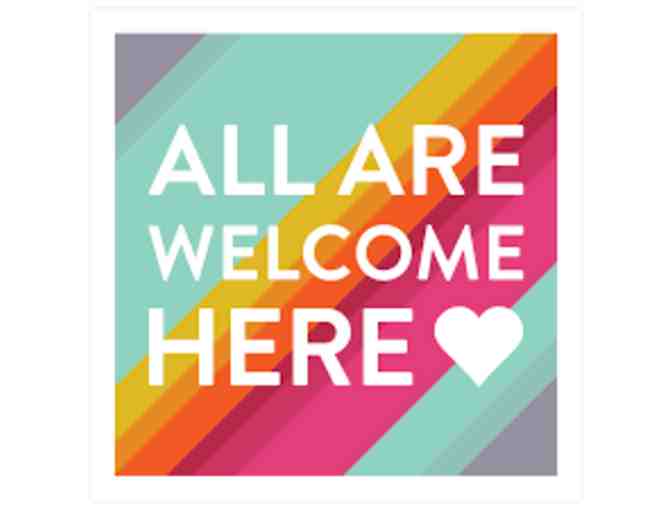 All Are Welcome Here 18' Square Sign (Spanish)