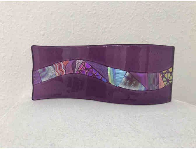 'Violet Wave' Fused Glass by Sondra Francis