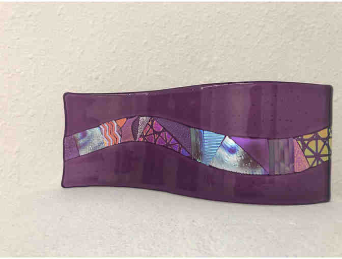 'Violet Wave' Fused Glass by Sondra Francis