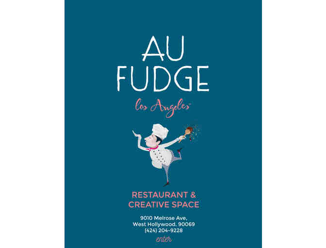 Au Fudge: $100 gift card + dessert