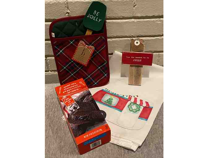 Camper tea towel with Chocolate Peppermint loaf mix and more