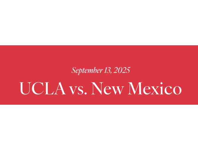 UCLA Football game vs. New Mexico State: Two Tickets
