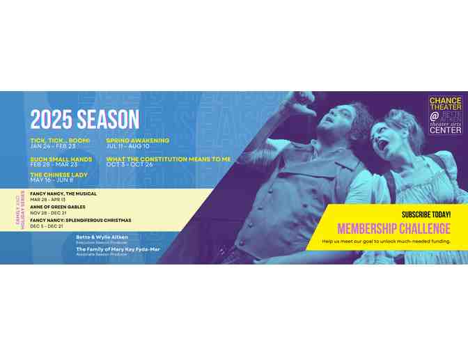 Chance Theater: Four Tickets to Any Production