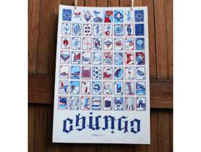 Full House - Chicago playing cards poster by 'double blind Chicago' & GC for MCM Framing