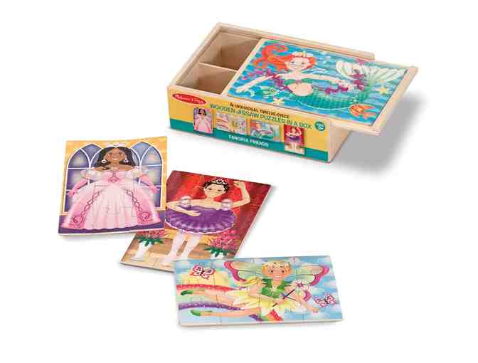 Melissa and Doug  Fanciful Friends 4 Wooden Jigsaw Puzzles