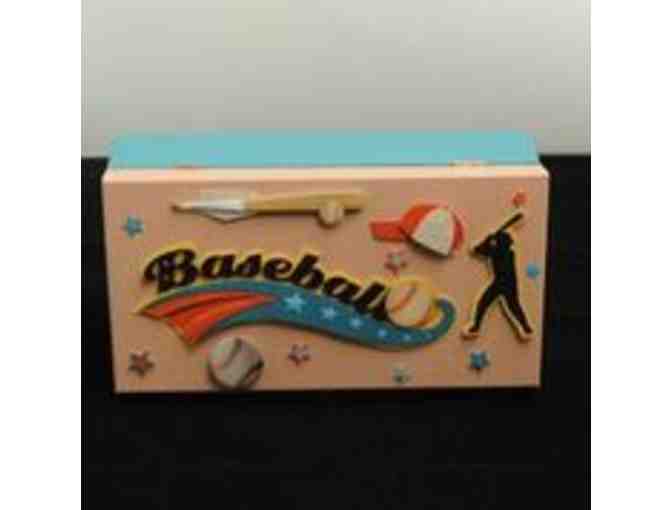 Stella Star Creations - Handcrafted Keepsake Box - Baseball