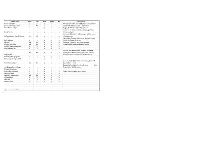 HHS - Pick A Lunch (April)