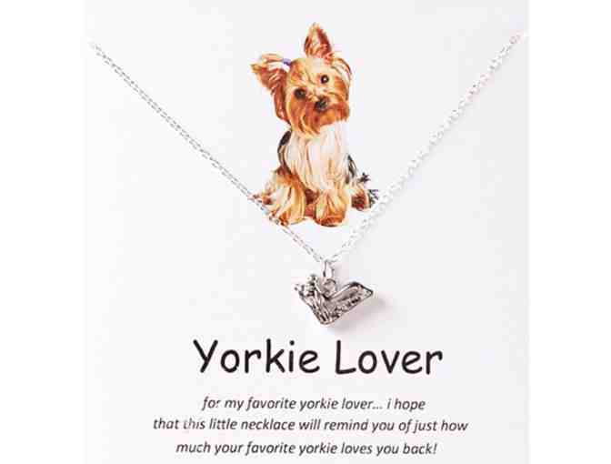 Sterling Silver Yorkie Necklace
