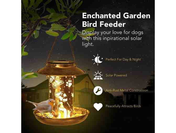 Enchanted Garden Bird Feeder- Inspirational Dog & Butterfly Home Decor
