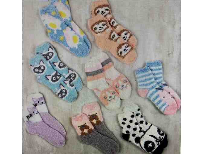 Girls' 8-Pk. Super-Soft Cozy Critter Socks - Photo 1