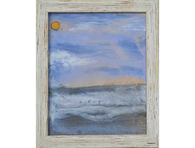 'Encaustic Blue Sky Surf' by Jill Lamere
