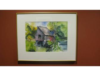 Gilbert Stuart Mill House Watercolor