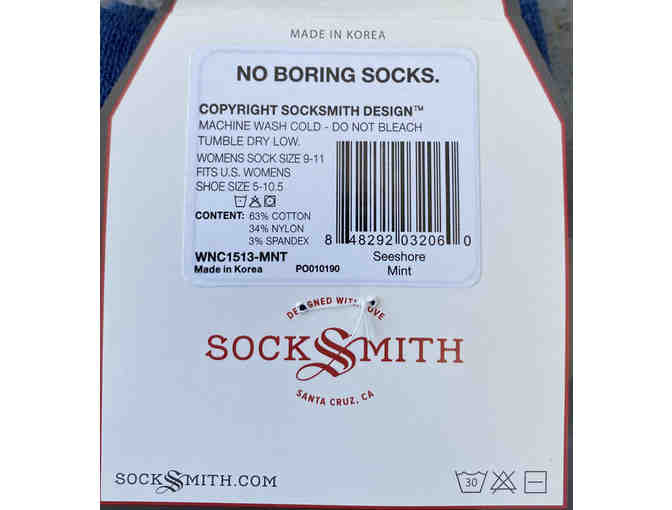 Socksmith Design: Women's 'Seashore - Mint' Socks