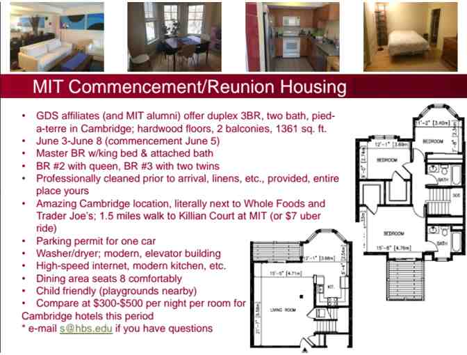MIT 2017 Commencement/Reunion Housing