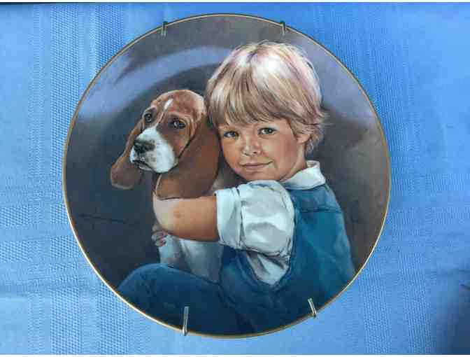 Basset Hound Collectible Plate - Meredith - Limited Edition