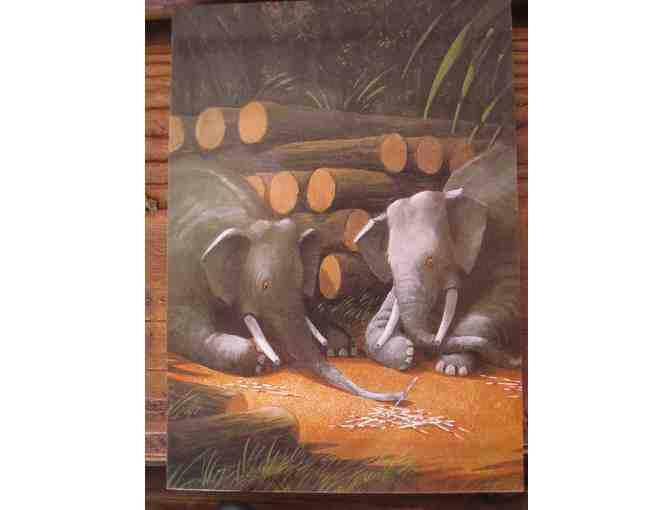 4 elephant-themed books for adults (used)