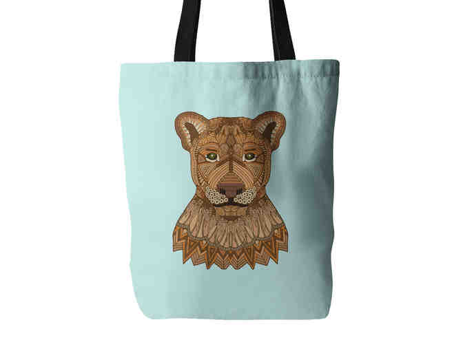 Two Tote Bags: Tiger and Lioness